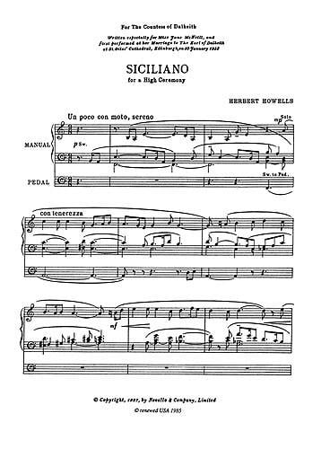 Siciliano For A High Ceremony